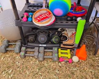 Workout equipment and outdoor fun