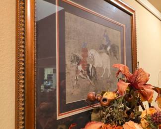 LARGE selection of wall art, all styles and sizes - Riders Leading a White Horse by Zhoa Mengfu