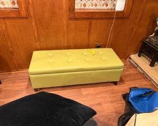 leather bench