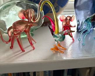 Murano glass animals