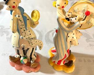 Vintage hand painted clowns by HERCO G’ Professionals 1970