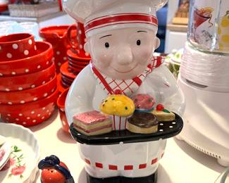 Mary Engelbreit Baker Man Chef cookie jar, retired 1999, rare!