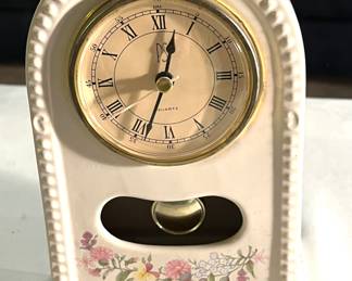 1994 Paul Sebastian porcelain ceramic mantel clock
