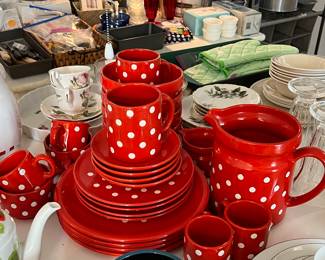 Retro ceramic dinnerware and coffee set by Waechtersbach, West Germany - 28 pieces, 1970’s