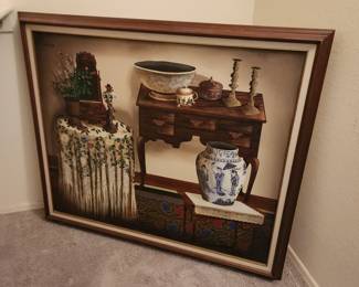 Vintage Large Framed Painting