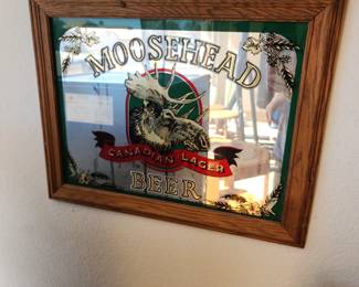 Moosehead Canadian Lager Beer Light up Mirror Sign