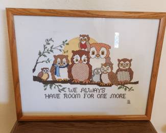 Framed Room For One More Cross Stitch