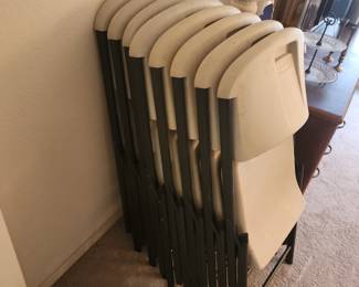 Lifetime Putty Metal Outdoor Safe Folding Chair (Set of 8)