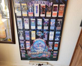 NFL Super Bowl XXVIII Georgia Dome Super Tickets Poster