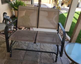 Outdoor Loveseat Glider