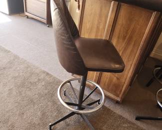 Mid Century Cosco Swivel Bar Stool