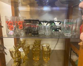Vintage glassware