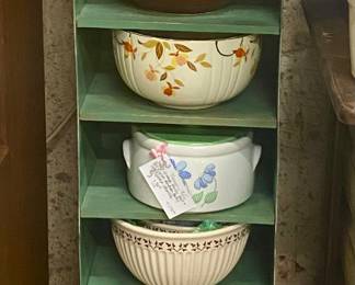Lots of crocks and bowls