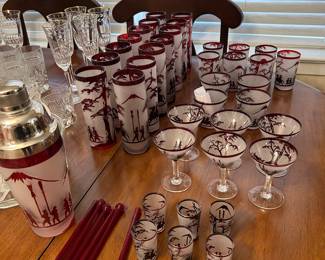 Vintage 1940’s Noritake barware