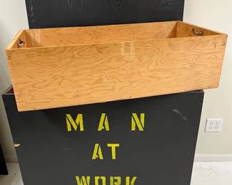 Tool Supply Box w/Wheels- Man at Work Furniture