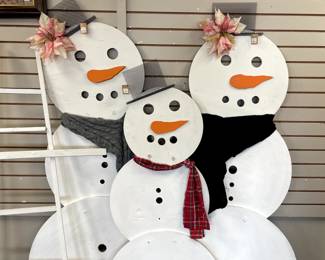 handcrafted snowman