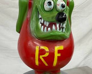21 x 37 Cast Aluminum Rat Fink Statue