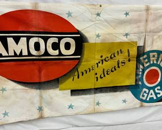 72 x 36 Amoco and American Gas Cloth Banner
