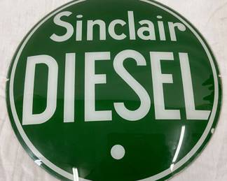 Sinclair Diesel Gas Pump Lens, 13 Inches