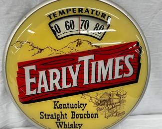 14-Inch Early Times Kentucky Straight Bourbon Whiskey Bathroom Thermometer Scale