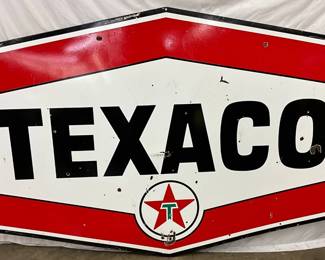 86 x 54 Texaco Tommy Hawk Porcelain Sign