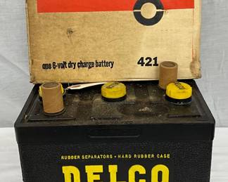 NOS DELCO DC-12 BETTERY W/BOX