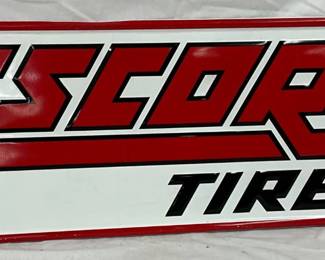 16 x 48 in Boston Escort Tires Self-Framed Advertising Sign