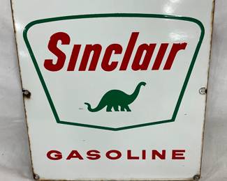 12 x 13 1/2 Inch Sinclair Dino Gasoline Pump Plate