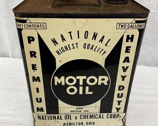 National Oil & Chemical Corp. 2-Gallon Premium Heavy Duty Motor Oil Can