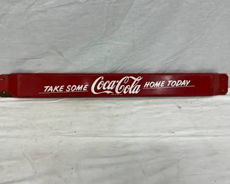 32-Inch Original Porcelain Coca-Cola Door Push