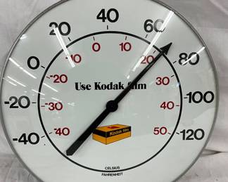 18-Inch Wall-Mounted Thermometer Featuring ‘Use Kodak Film’ Advertising
