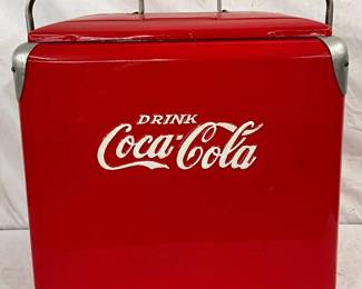 18″ x 20″ Professionally Restored Embossed Coca-Cola Cooler