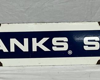Fairbanks Scales Porcelain Advertising Sign