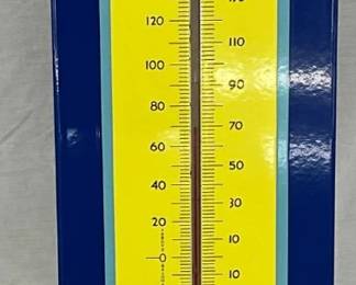 Porcelain Advertising Thermometer Sign for Jets Antacid, 8 x 36 Inches