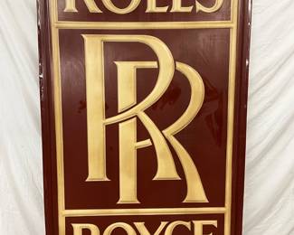 Rolls-Royce Embossed Lexan Dealership Sign, 50 x 85, High Point, NC