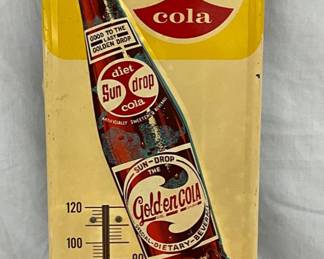 1963 DIET SUNDROP COLA THERMOMETER