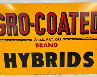 Gro-Coated Brand Hybrids Metal Sign, 18” x 12”