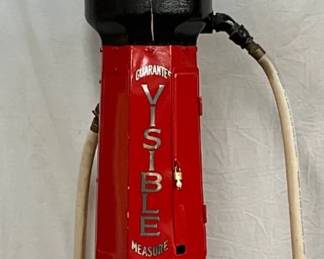 Rare Fry Model 71 10-Gallon Visible Gas Pump with Fire Chief Globe