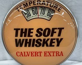 Calvert Extra Advertising Bathroom Scale Thermometer