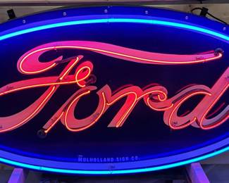 Ford Logo 2-COLOR OVAL Neon Sign