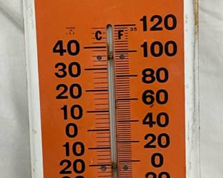 Stihl Chain Saws 6” x 16” Metal Advertising Thermometer Sign