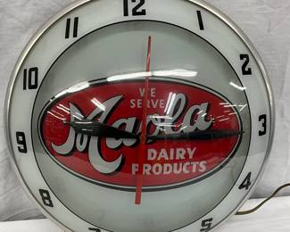 Maola Double Bubble Ice Cream Advertising Clock