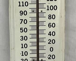 Woolsey Cawlux Marine Finish Metal Thermometer, 8 x 27 Inches