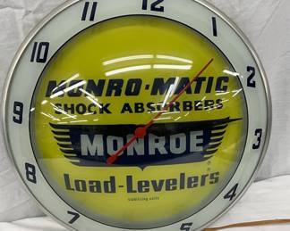 Monroe-Matic Shock Absorbers Load-Levelers Double Bubble Advertising Clock