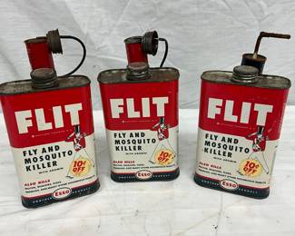 (3) 1 PINT FLIT FLY & MOSQUITO CANS