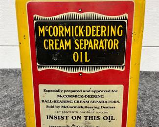 1926 McCormick-Deering 1/2 Gallon Cream Separator Oil Can
