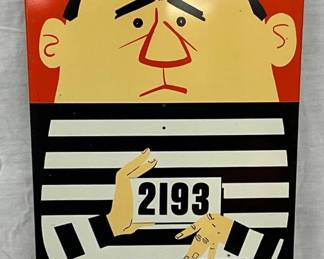 1962 Fram Air Filter Advertising Sign, ‘Gas Robber,’ 30 x 32.5 Inches