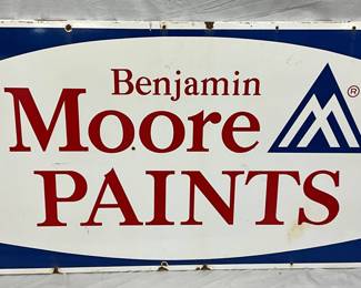 PORC. BENJAMIN MOORE PAINTS SIGN