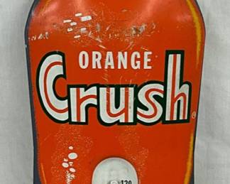 DIE CUT ORANGE CRUSH BOTTLE THERMOMETER