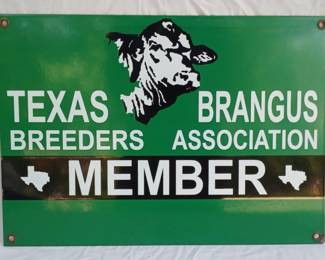 PORC. TEXAS BREEDERS MEMBER SIGN